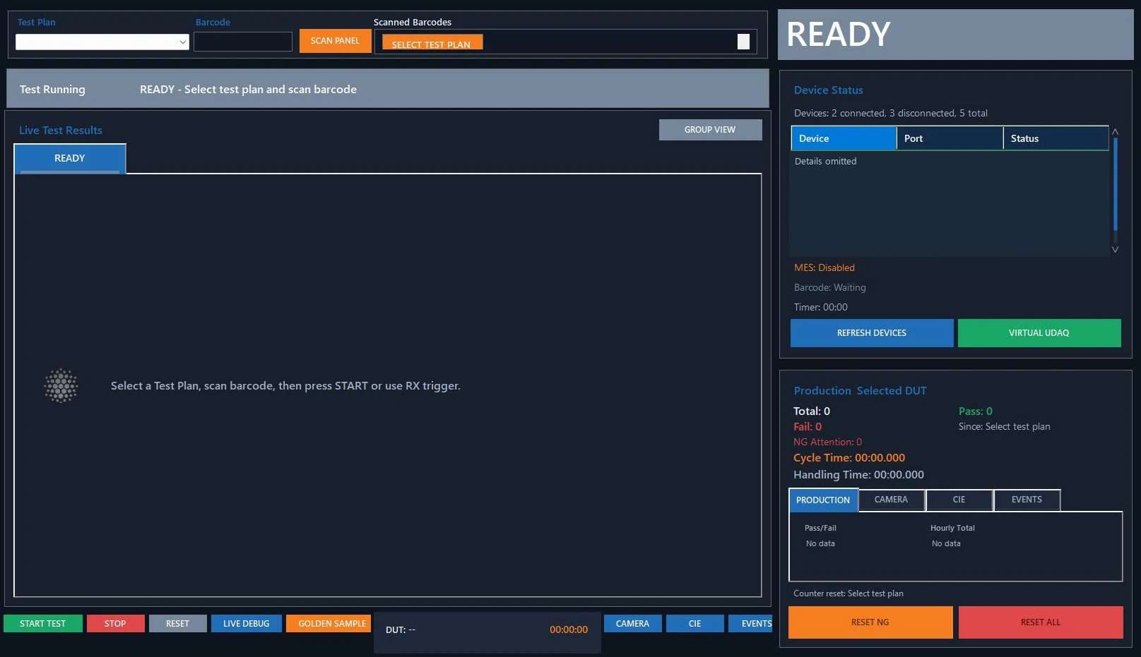 BHARAT TEST SUITE production testing interface